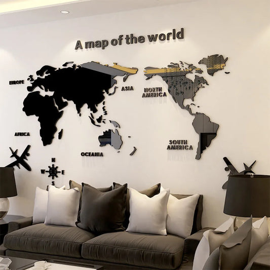 Wanderlust World Map Decal